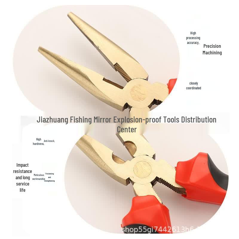 Junfang JF-170 Explosion-Proof Aluminum Bronze Needle-Nose Pliers