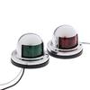 2X Marine Boat Stainless Steel Red&Green Led Navigation Signal Light Lamp Yacht