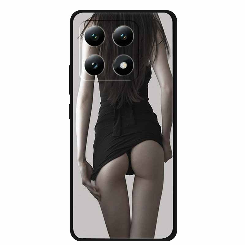 Handyhülle Für Xiaomi 15T Pro 5G Rückseite Hüllen Schwarzes Silikon Weiches Coque Für Xiaomi 15T 5G Hülle 15 T Pro 6,83" Fundas Schale