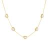 Heart Pearl Jewelry Set For Women Gold Plated Stainless Steel Necklace Bracelet Earrings