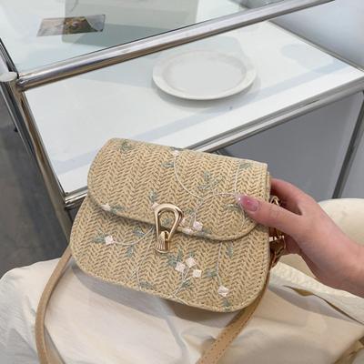 Dámská crossbody taška odolná proti opotřebení Přenosná atraktivní dámská taška se slámou pro dospívající dívky