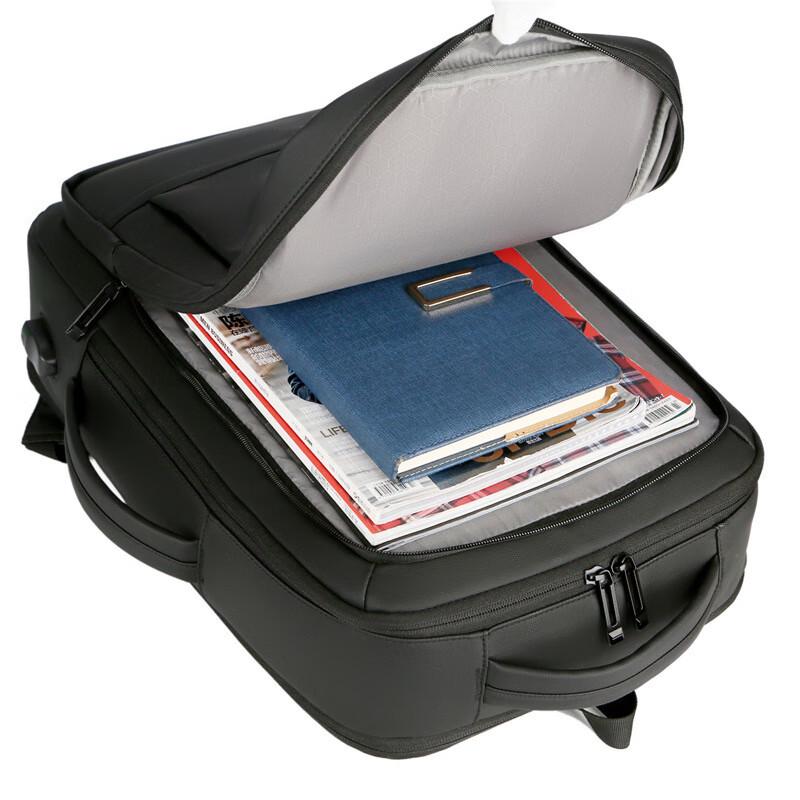 LIDU Men's Convertible Business Laptop Backpack