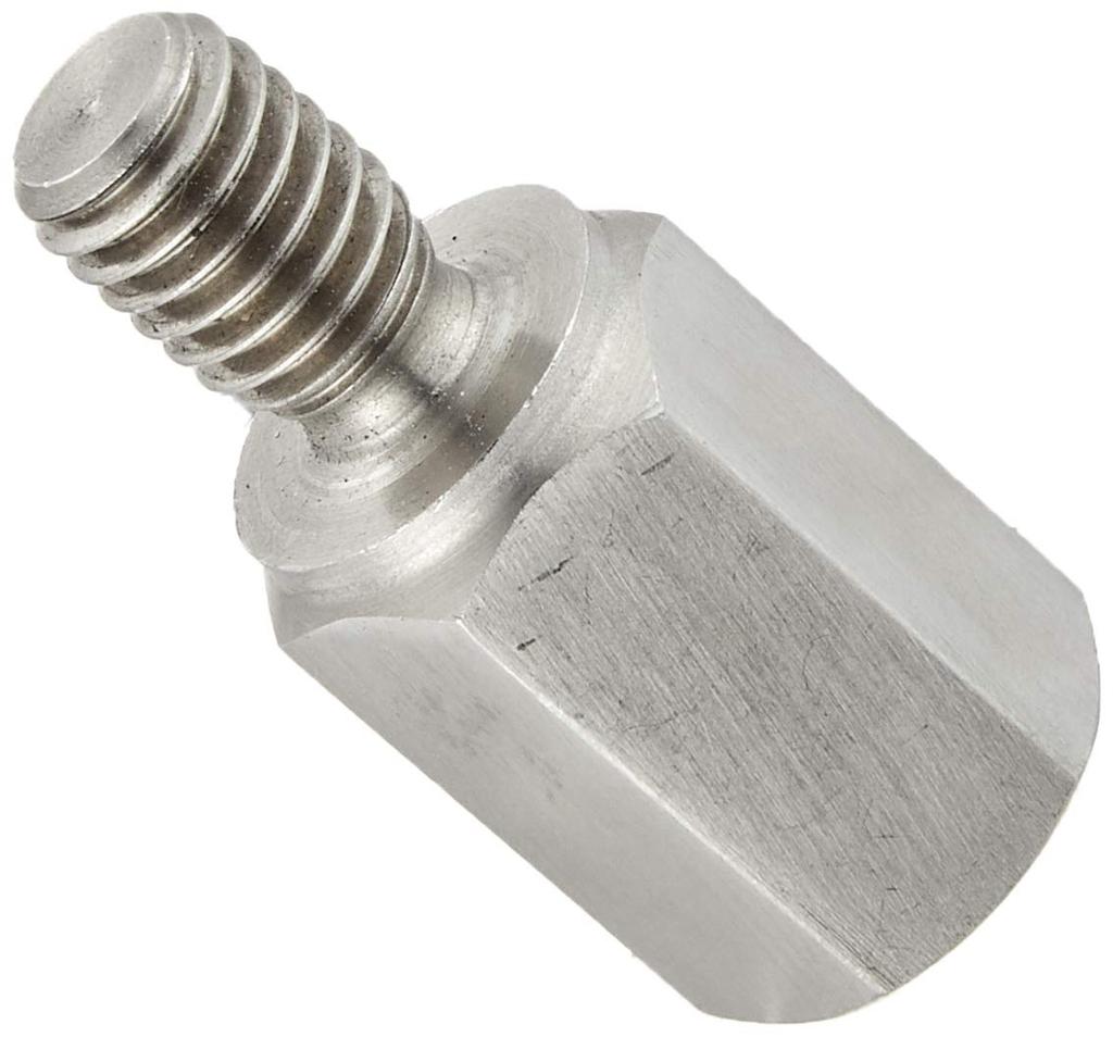 Tanax SS-5 Motorcycle Mirror Napoleon Slim Stainless Steel Adapter (1 Piece), 0.4 Inch (10 Mm) To 0.3 Inch (8 Mm)