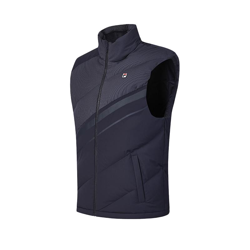 Fila Vests Men's RD Royal Blue Stand Collar Other A11M443903FNV