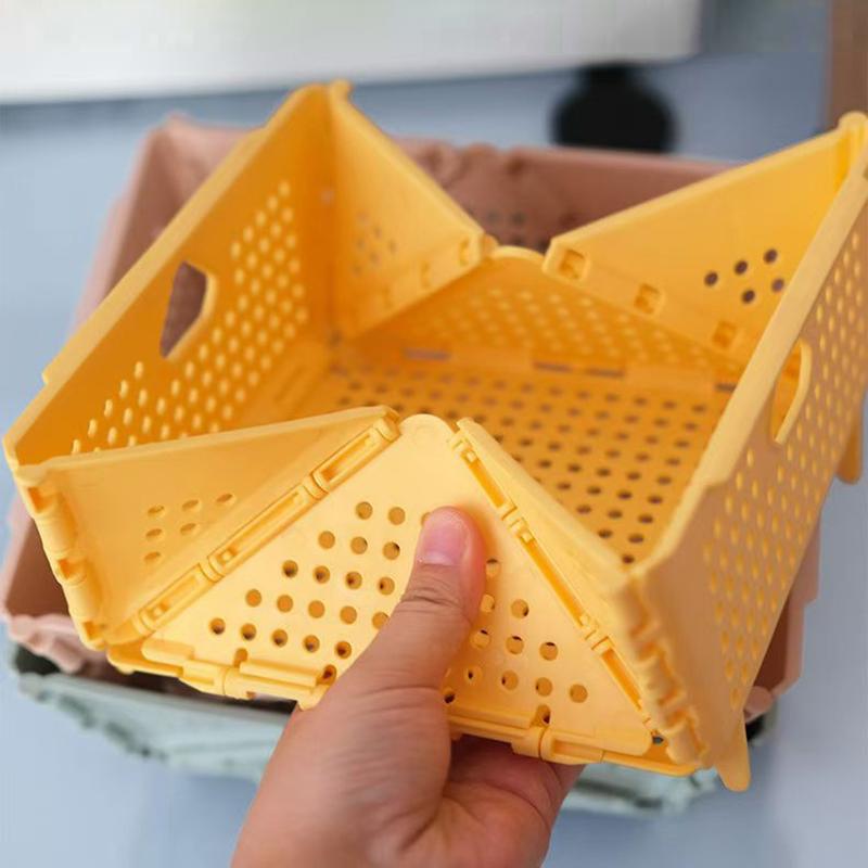Thickened Collapsible Multifunctional Strainers And Colander For Kitchen, Wash Foldable Storage Drain Basket For Pasta