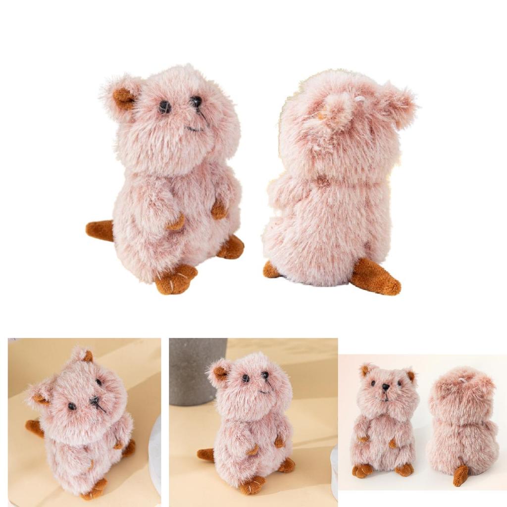 Quokka Plush Keychain With Soft Cotton Filling For Backpack Decor
