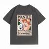 Unisexs Clothing New 100 Cotton Breathable Summer TShirt One Piece Nami Wanted Print Casual Streetwear Unisexs Tops