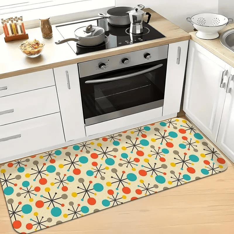 Polka Dot Non-Slip Floor Mat Washable Decorative Area Rug for Kitchen Living Room Bedroom Hallway Bathroom Laundry Room