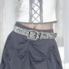 Punk Sequined Waistband Waist Belt Women's Street Style Waist Chain Fashion Decorative Accessory with Sequins Decors