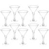 10 Pcs Margarita Glasses Cocktail Cup Espresso Martini Plastic Cups Goblets for Party Transparent