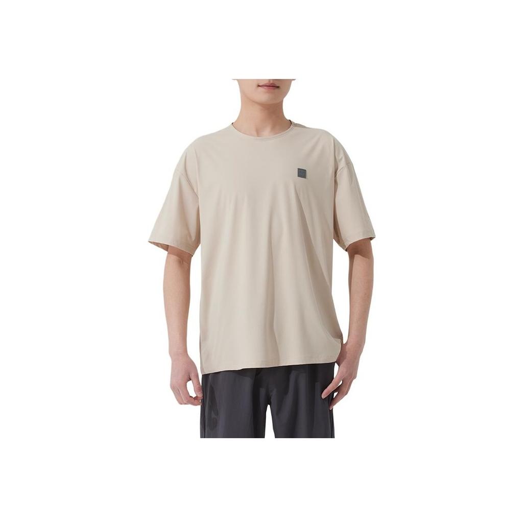 Puma Sports Lifestyle Series Running Fitness Training Comfortable Breathable Fashion Short Sleeve T-Shirt Men Tops Beige 689289-87