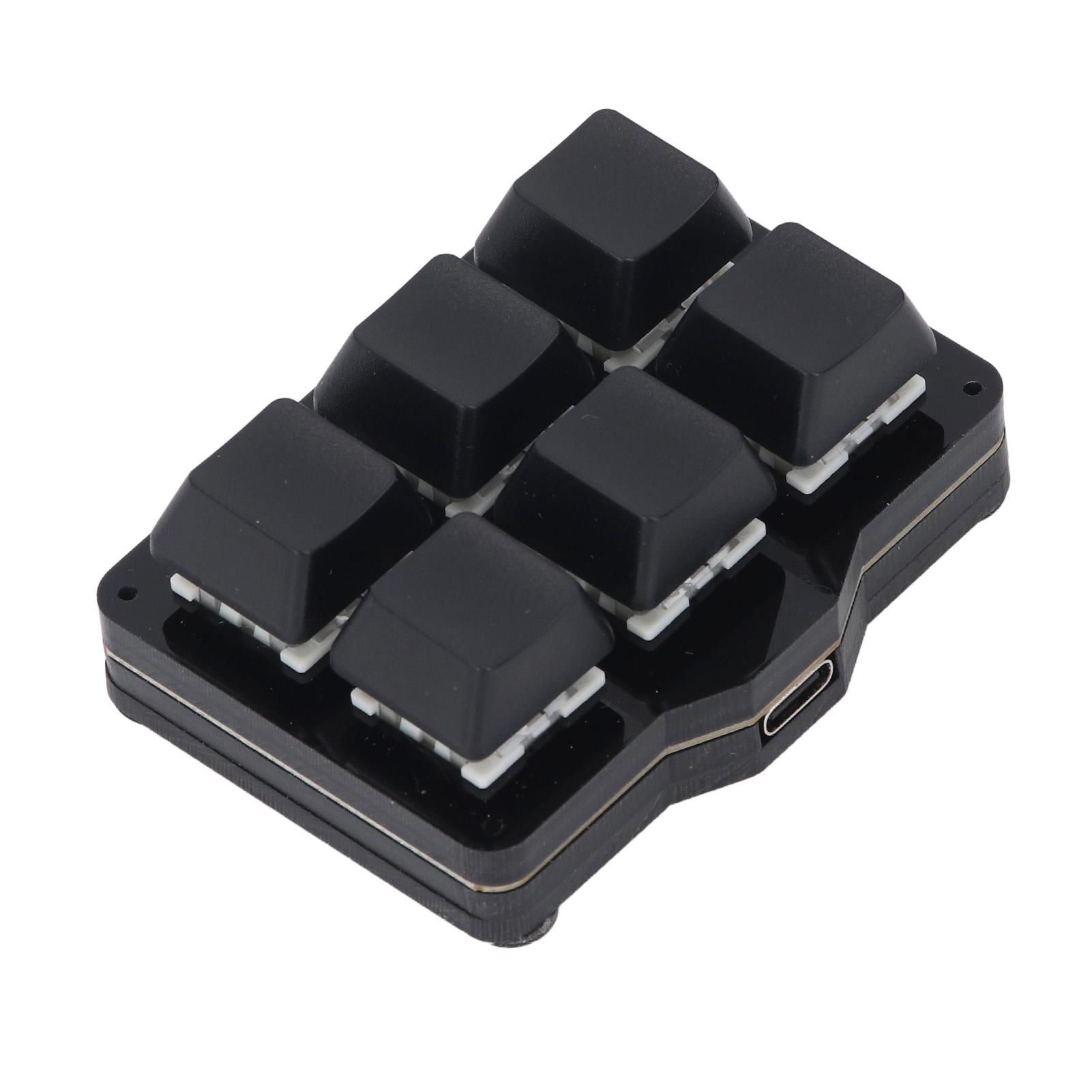 

Механическая клавиатура с макросами для управления одной рукой, поддержка горячих клавиш NKRO, запуск одним нажатием, 6 полностью программируемых клавиш