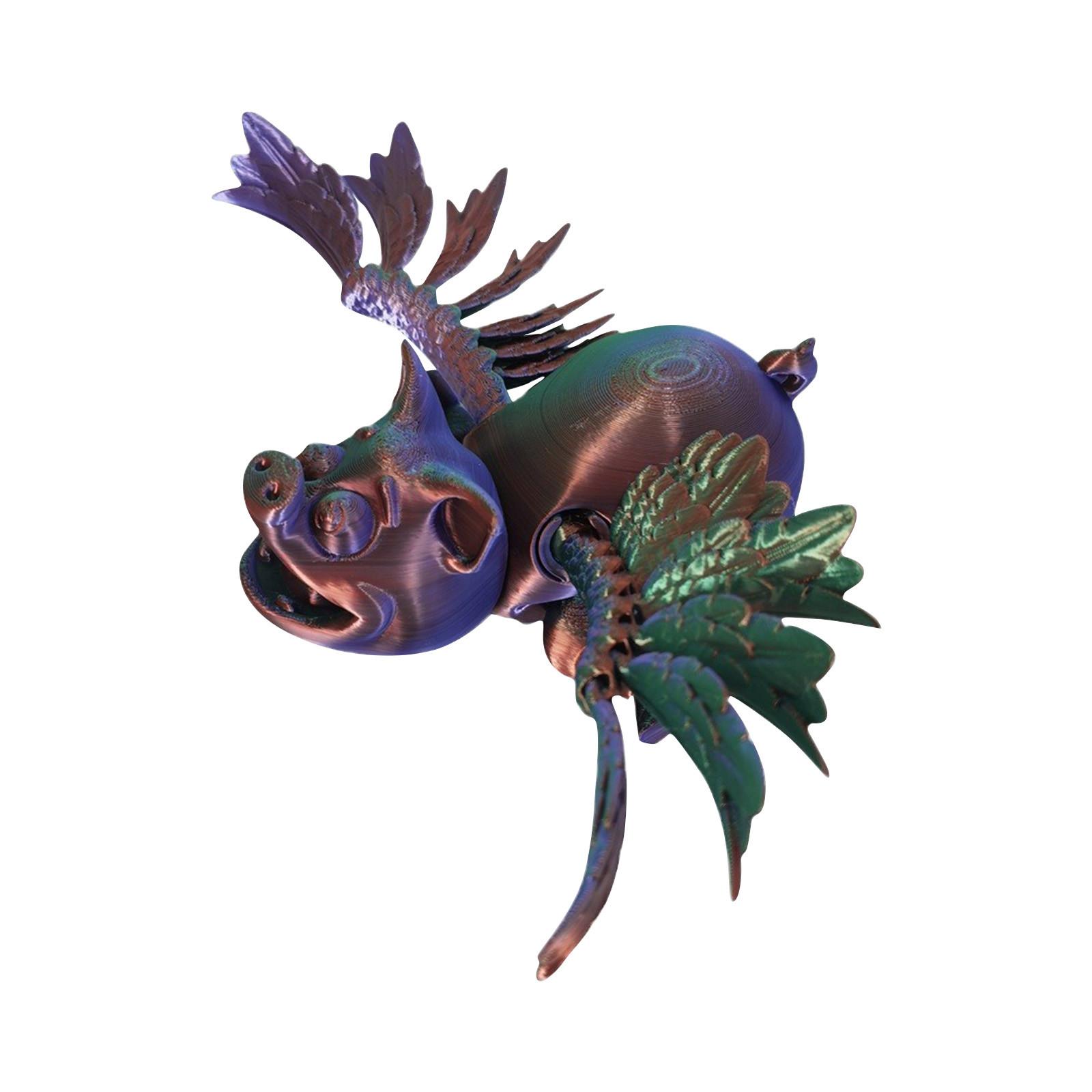 

3D-печатная свинья с игрушками для животных, для дома, комнаты, украшения для автомобиля, настольные украшения, шарниры могут двигаться, подвижная свинья с