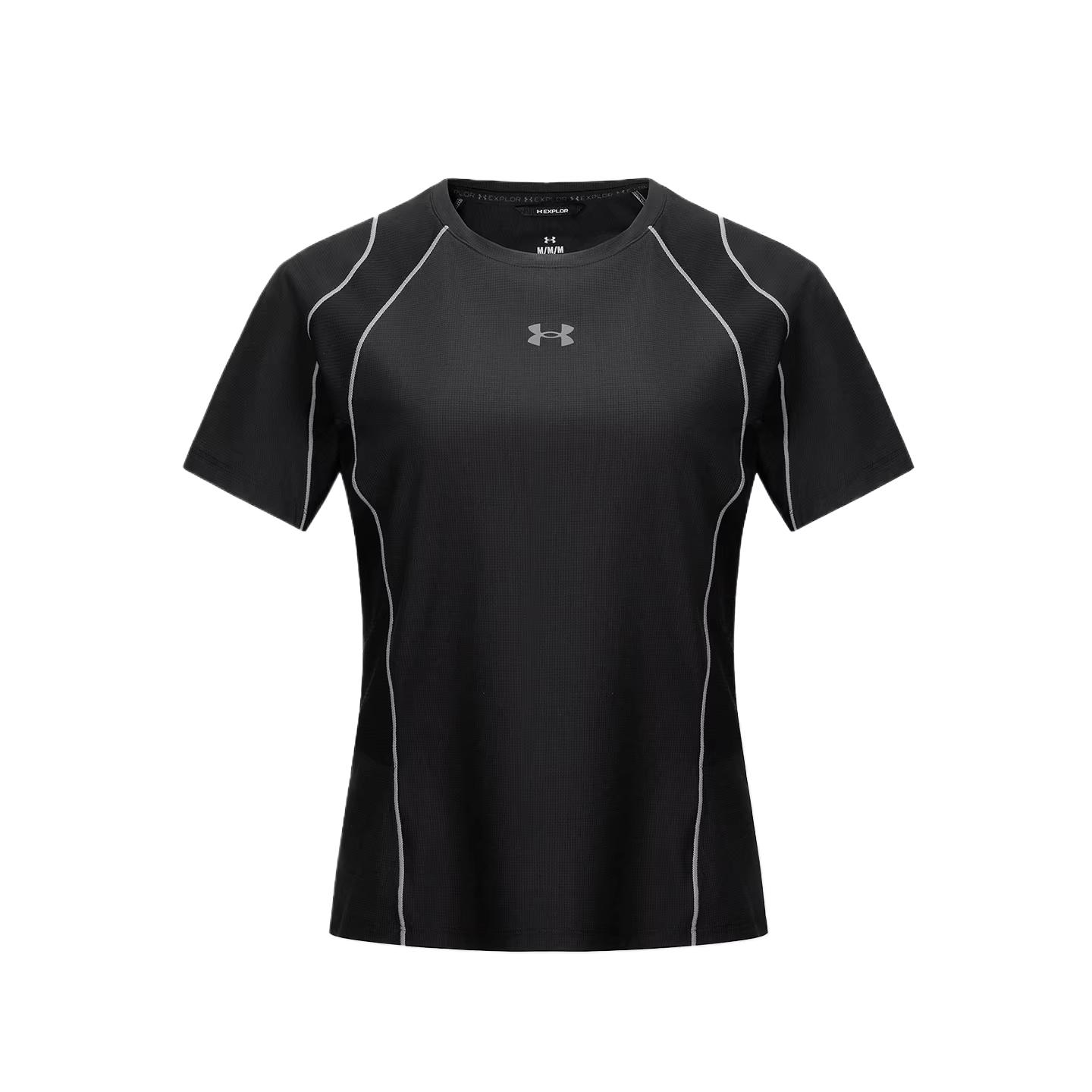 Under Armour Extreme Expedition Round Neck Solid Color Breathable Moisture-Wicking SS26 Quick-Dry T-Shirt Women Tops 16224103-0033 S