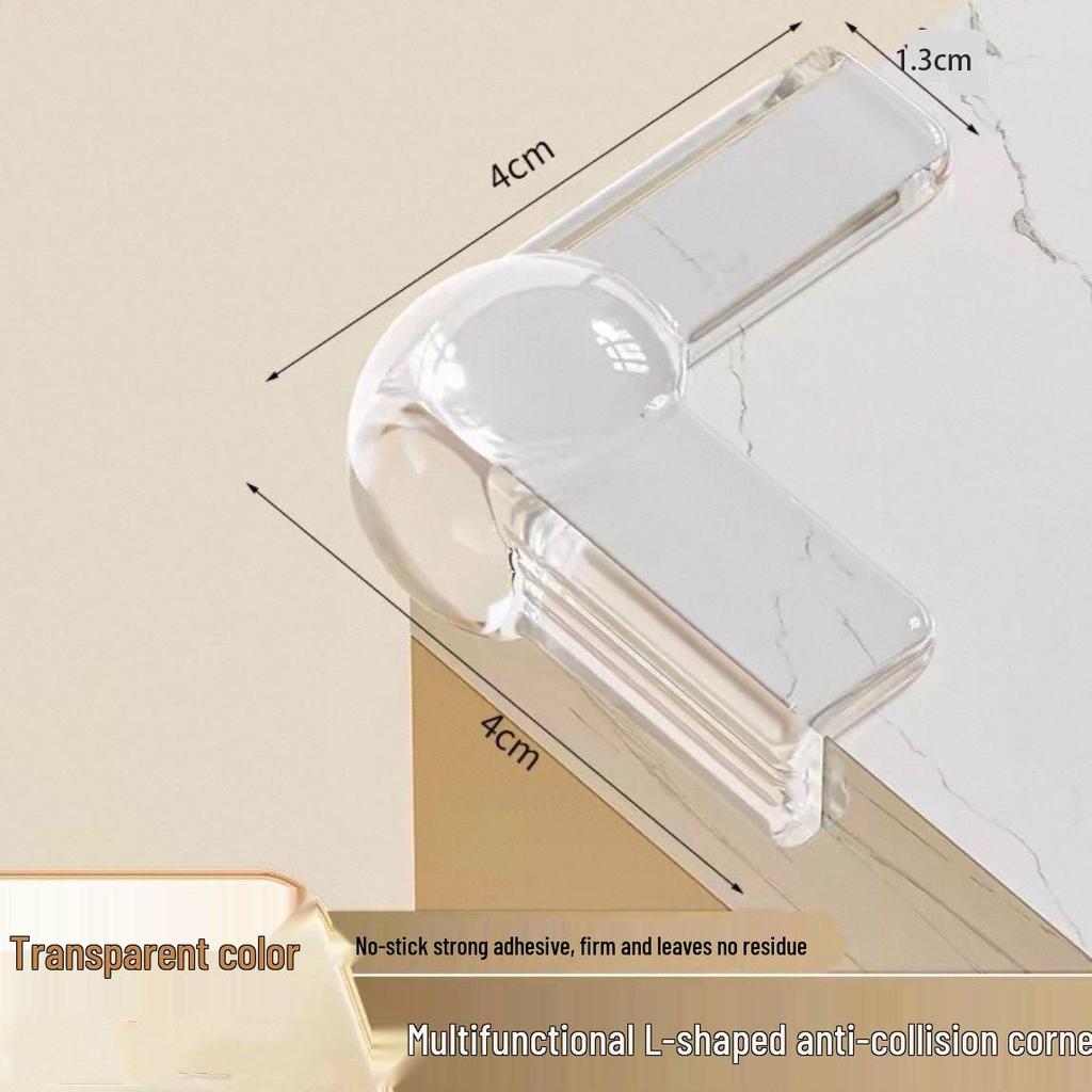 10-Piece Silicone Corner Protectors: Anti-Collision Right-Angle Bumpers with Soft Padding for Tables and Windows