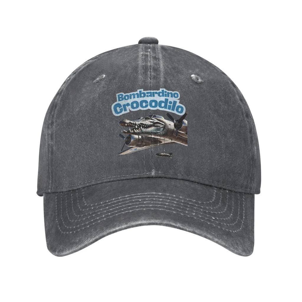 Baseball Cap Bombardino Crocodilo Italian Brainrot Anomaly Summer Cool Trucker Hat  Unisex-Teens Design Hippie Baseball Caps