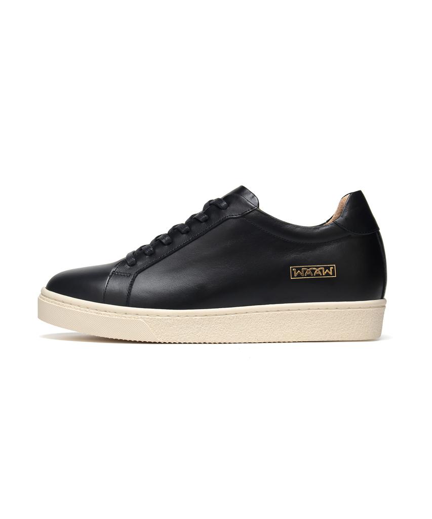 Waaw Purity Hi 5Cm Height-Increasing Sneakers Black Ivory