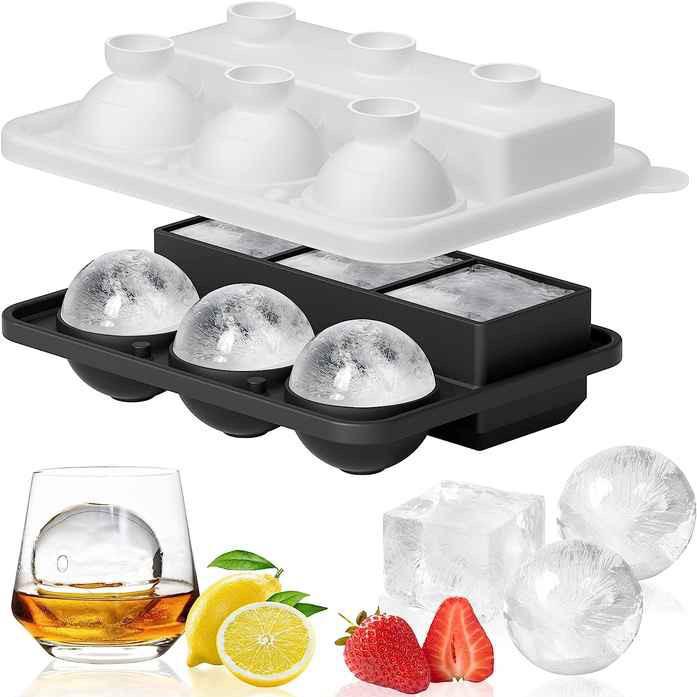 Silicone Ice Cube Mold with Lid - Food Grade Storage Box for Ice & Baby Food