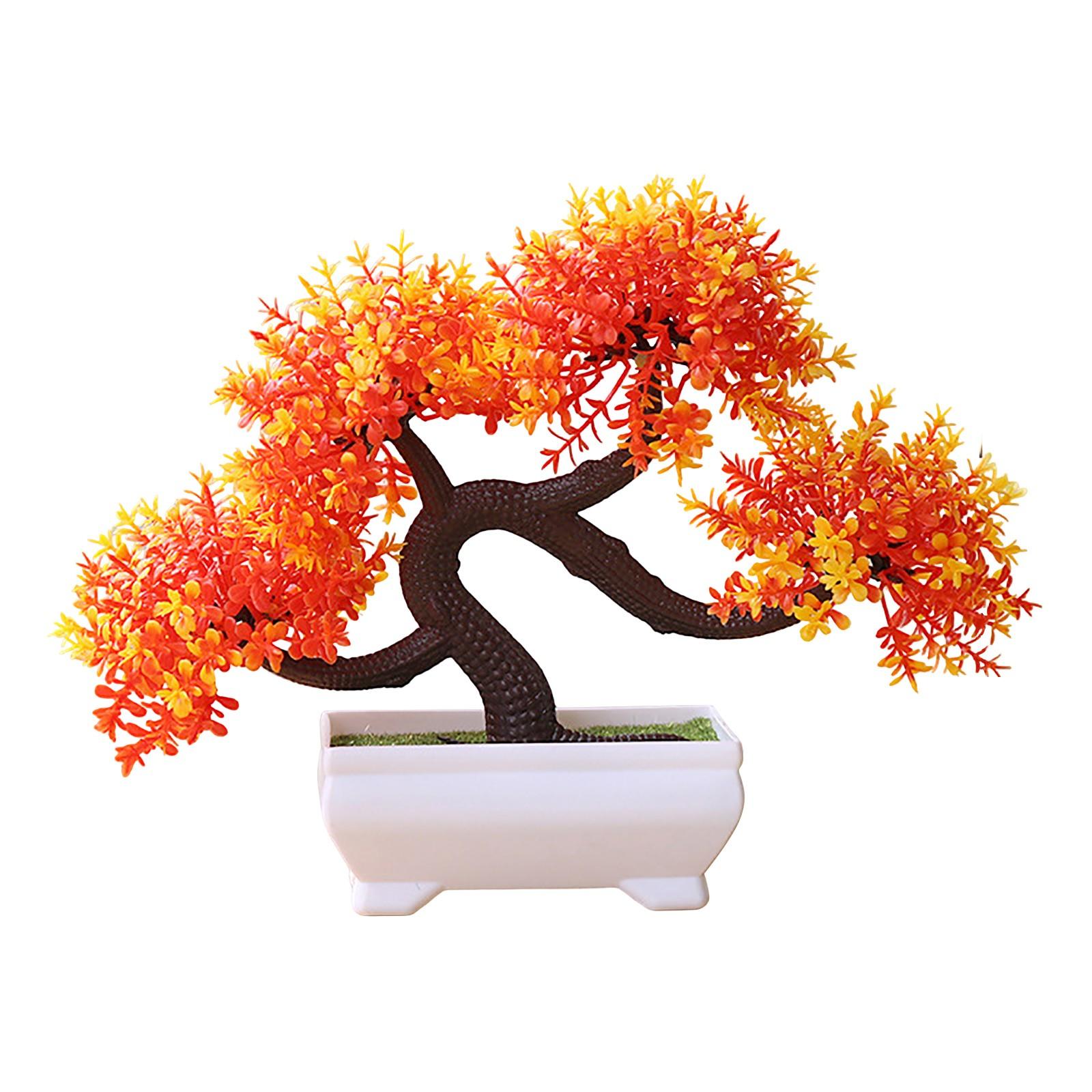 

Имитация зеленого растения, украшения в горшках, комбинированные растения, украшения для рабочего стола в помещении, имитация искусственного цветка, растения бонсай One Size красный