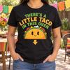Little Taco in This Oven Shirt, Cinco De Mayo Pregnancy Announcement Tee, Funny Baby Reveal Gift, Expecting Mom Outfit, Cute Fiesta Food Pun