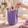 Vivid Leaf Texture Pen Cup Cabbage Shape Holder, 3D Print PLA Makeup Brush Organizer, Decorative Storage for Dressing Tables Stable Base Stationery
