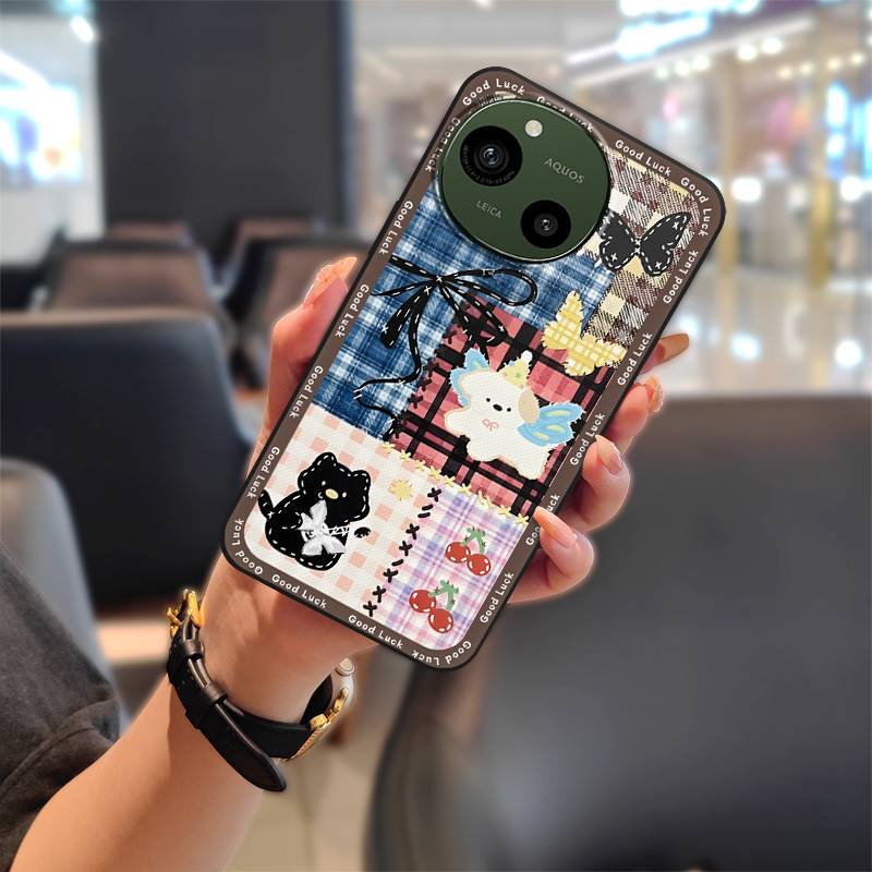 Wodoodporne etui TPU na telefon Sharp Aquos R9/SH-51E Saszetka na telefon Silikonowe Wstrząsoodporne Miękkie etui Ochronne Kreskówkowe Trwałe