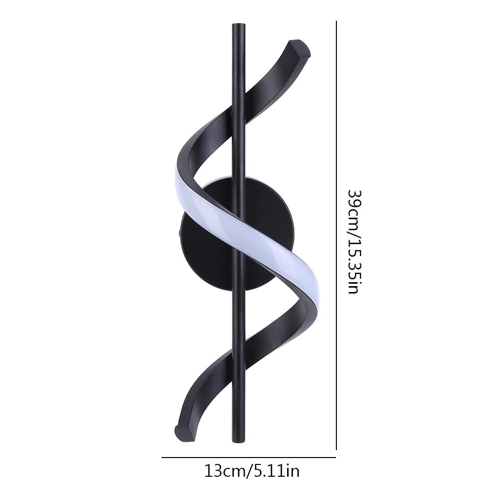 LED Spiral Wall Lamp Luxurious Modern Wall Lamp Room Corridor Stairs Wall Sconce Lamp for Home Bedside Living Room Lighting