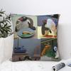 Noot Pingu Square Pillow Covers Polyester Home Penguin Cartoon Cushion Cover Cool Decorative Pillow Cover 45*45