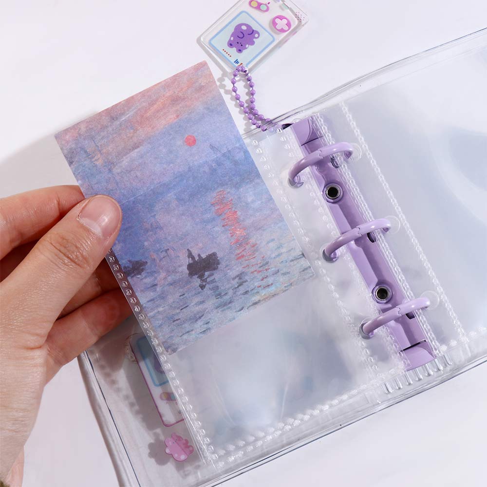 Planner 3 Hole Hand Book Mini Photo Album Loose Leaf Notebook Binder Ring Notebook Binder Notebook