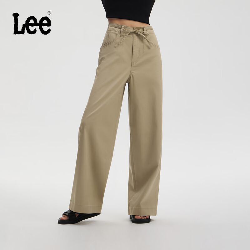 Lee Women s Cool Jade Twill Wide-Leg Casual Pants 28