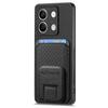 C1-11 for Xiaomi Redmi Note 13 5G Case Carbon Fiber Texture Leather Coated TPU Card Slot Phone Cover