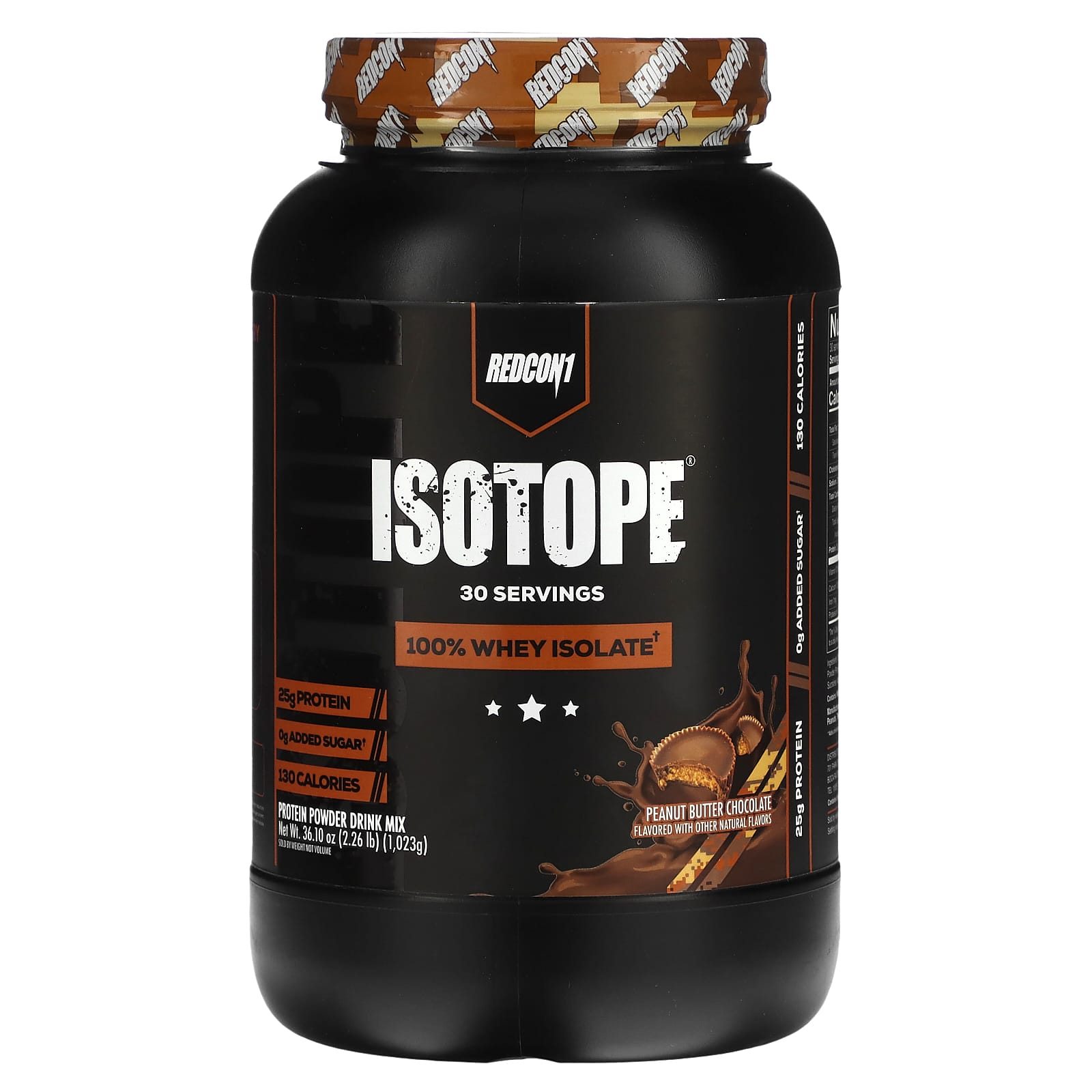 

Redcon1, Istope, 100% whey isolate, peanut butter chocolate, 1,023g (2.26lb)