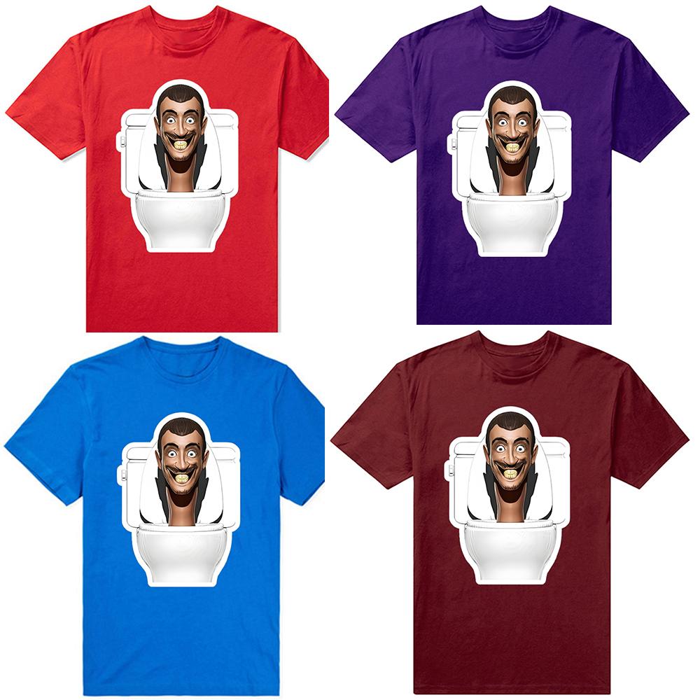 Skibidi Toilet Toaletní Muž Legrační Kreslený Multivesmír Trička Unisex Letní Topy Potisk Originální Design Dárky Tričko Streetwear