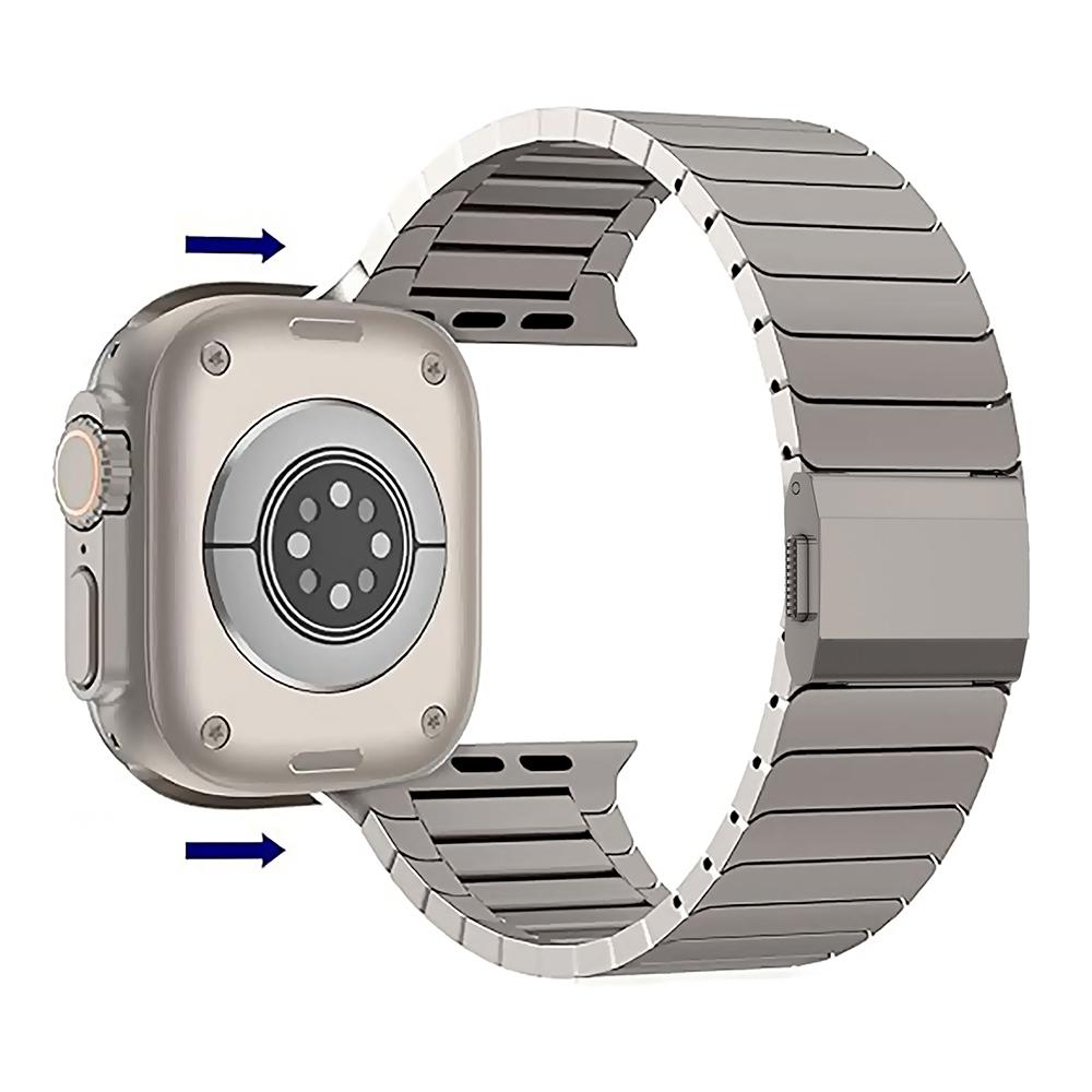 Replacement Band for Apple Watch Ultra 3 2 1 49mm / Series 11 10 46mm / 9 8 7 45mm / SE3 SE2 SE 6 5 4 44mm / 3 2 1 42mm Stainless Steel Watch Strap