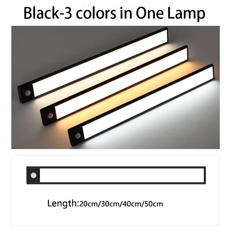PZSUNLY LED Under Cabinet Light Motion Sensor Light Ultra-thin LED For Kitchen Cabinet Bedroom Wardrobe Lighting 20/30/40/50CM