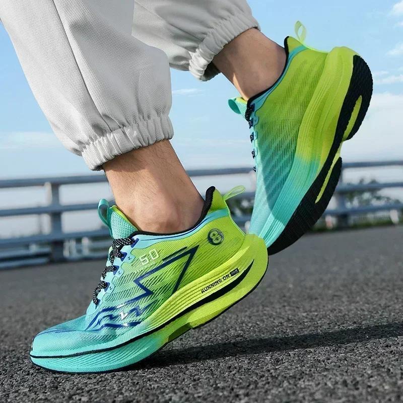 Herren Laufschuhe Lässig Bequem Sportliche Schuhe für Körperliche Tests Atmungsaktiv Leicht Rutschfest Herren Sneaker Marathon