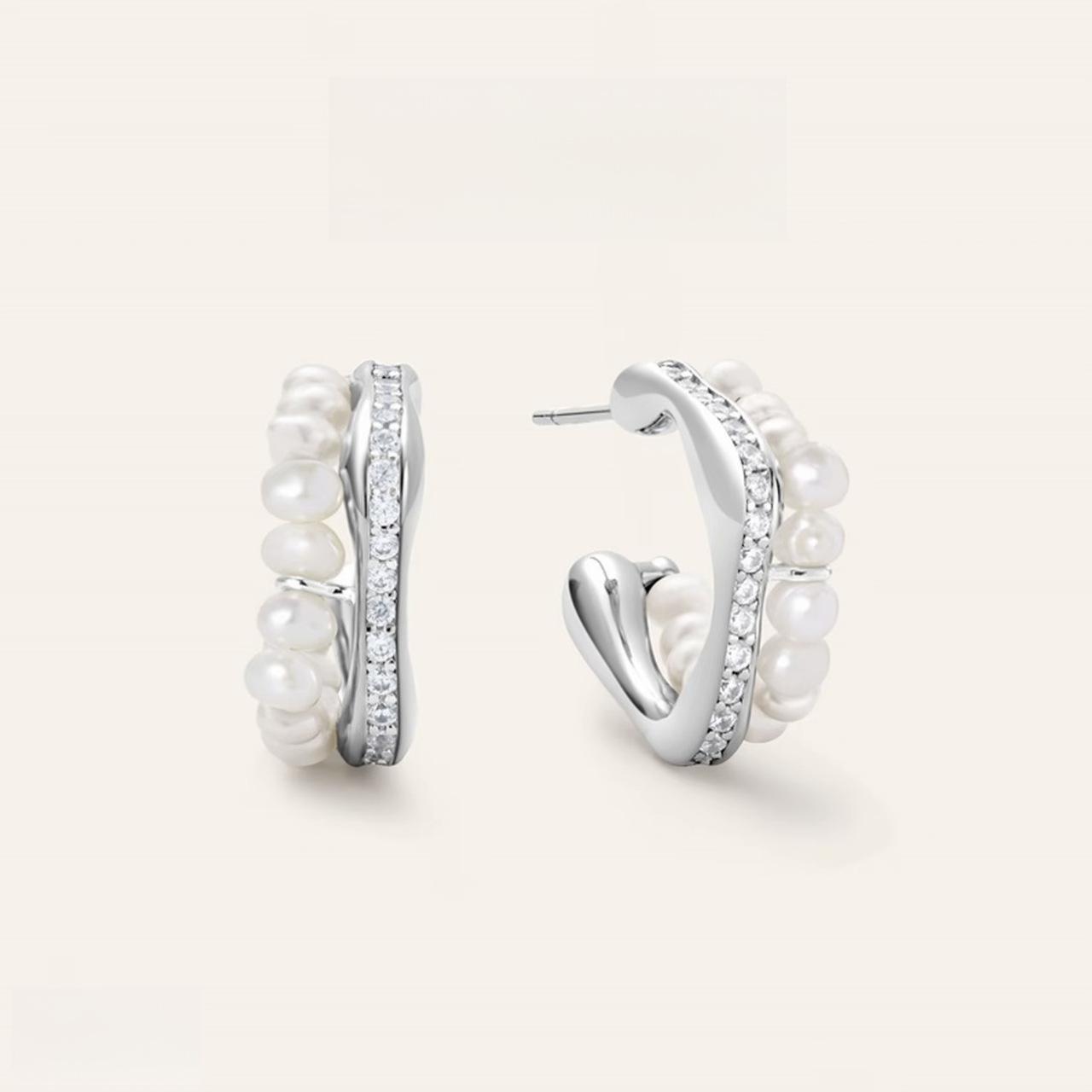 French Minimalist Non Fading Pearl Luster Earrings Small Exquisite Versatile Aurora Fashion Jewelry