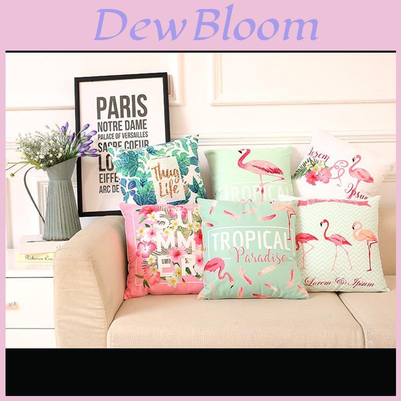 Elegant Flamingo Home Sofa Chair Decor Pillowcase With Classic Timeless Design