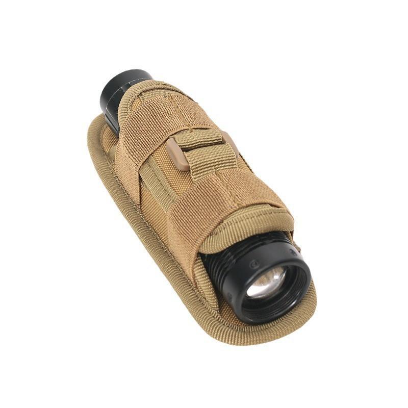 Outdoor Flashlight Set Multi-power 360-degree Rotation Universal Waist Military Fan Sports Hanging Bag