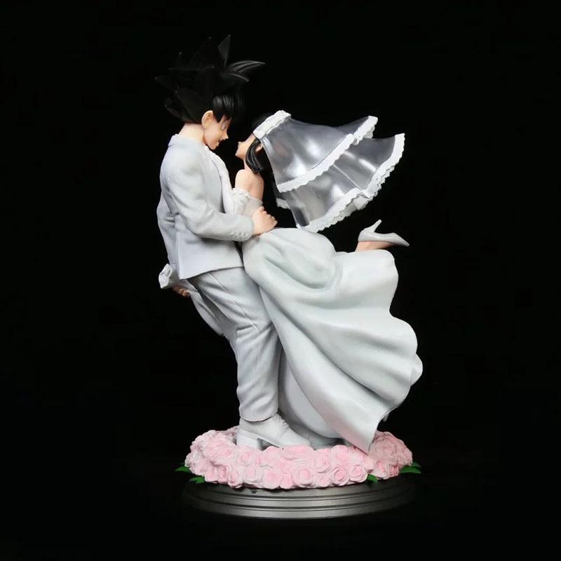 Dragon Ball Goku And Chichi Wedding Gk Statue Boxed Collectible Figure Wedding Scene Anime Model For Dragon Ball Fans Collectors
