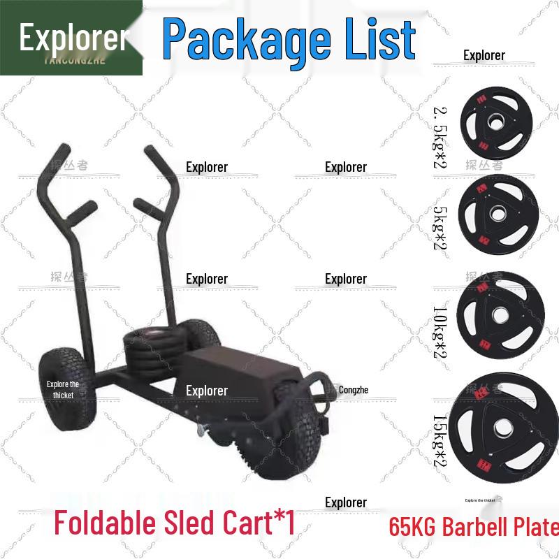 Foldable Resistance Training Fitness Sled