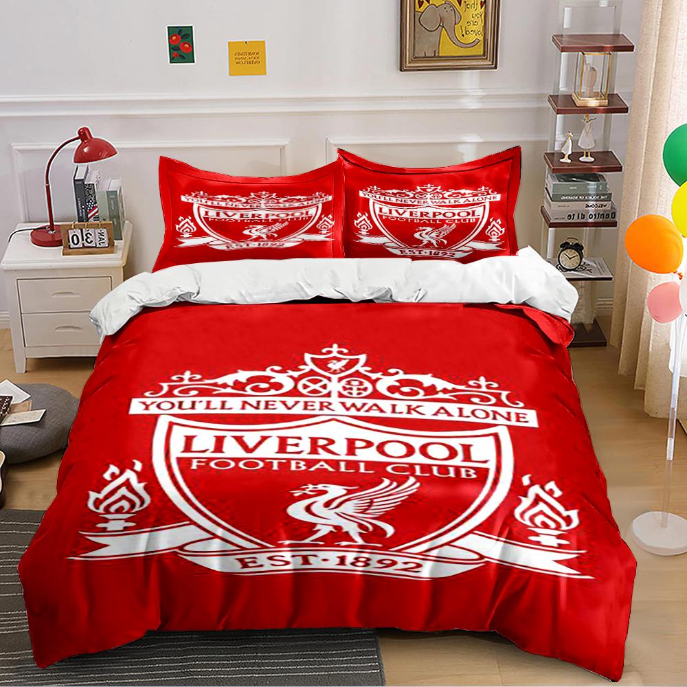 Liverpool Football Club Bedding Set Bedding set (1 duvet cover, 2 pillowcases, duvet not included) 135x200cm