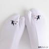 KYOETSU Embroidered Tabi Socks with Japanese Pattern and Tabi Cover Cat Women's Non-Slip (Sizes 23-24cm, Design)