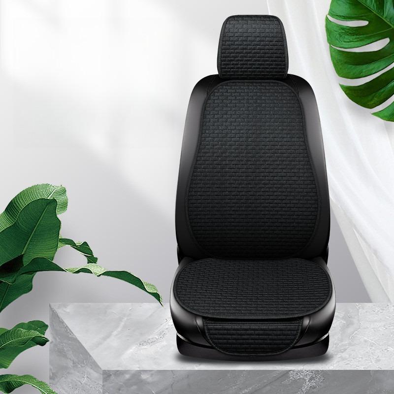 Car Flax Seat Cushion Protector Pad Car Seat Cover Front/Rear Seat Cover Automobile Cushion Pad Mat Backrest Car Accessories