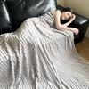 Comfortable Flannel Blanket Thickened Office Nap Blanket Bed Suppiles Sofa Plush Blanket  Winter