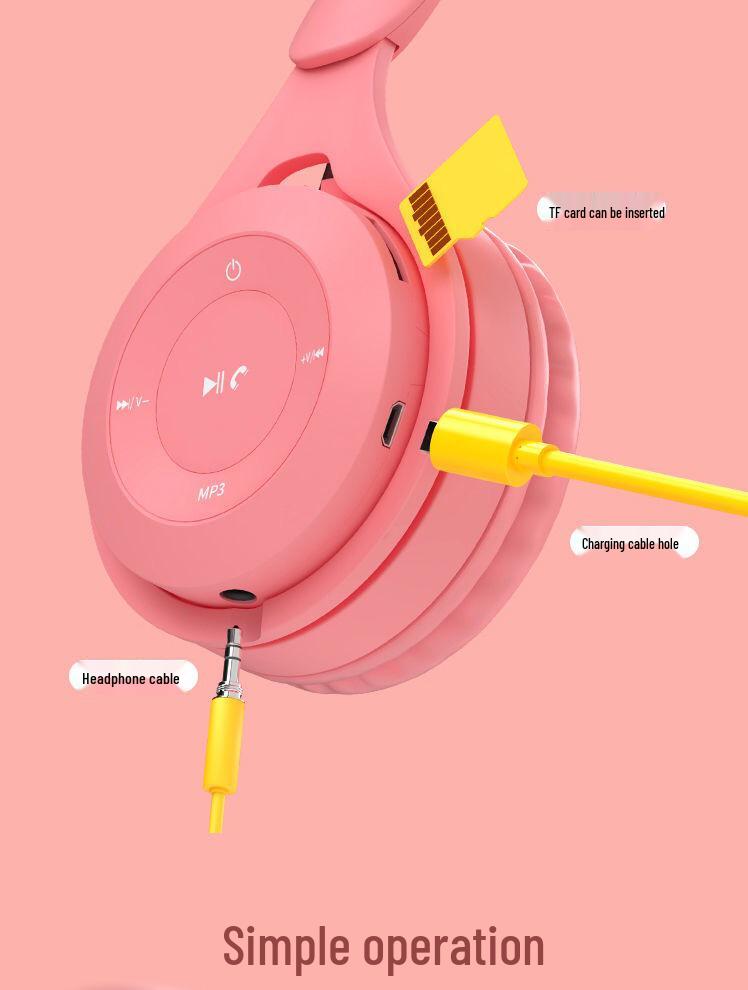 Fone de Ouvido Bluetooth Maca Cabeça de Dragão de Desenho Animado para Estudantes - Y08