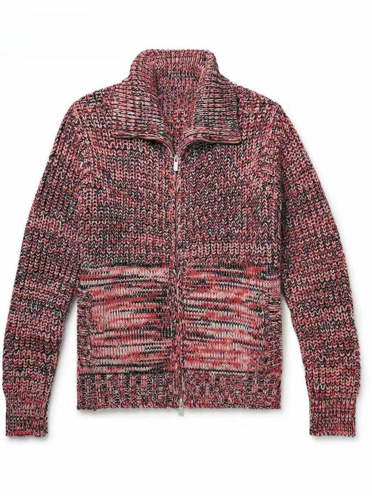 2024 Trendy Men's Knit Lapel Sweater Coat - Loose Fit for Spring and Autumn