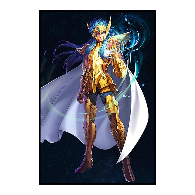 Japanese Classic Anime 12 Saint Seiya Gold Saint, Decoration, Drawing, Wall Painting, Canvas, Painting, Wall Art Prints, Home Decor for the Room