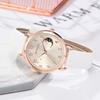 Ladies Moon Digital Bracelet Watch Leather Strap Quartz Watch Relogio Feminino  Sale