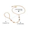  Ocean Series 18K Golden PVD Cuff Finger Chain Bracelet Stainless Steel High Quality PVD Plated Finger Jewelry Gift